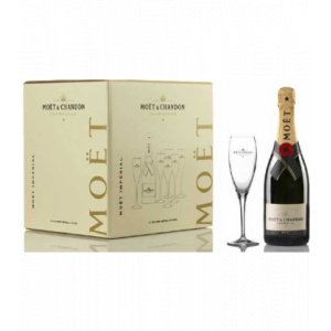 Moët & Chandon Brut Caja con 6 Copas y 6 Botellas