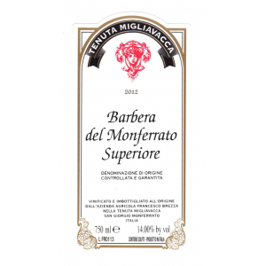 Tenuta Migliavacca Barbera del Monferrato Superiore